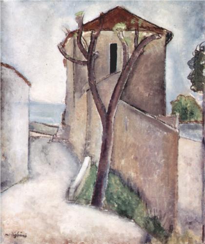 Дерево и дом, 1919
