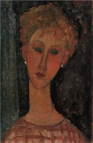 Каземир Малевич :: Блондинка с серьгами (1916)