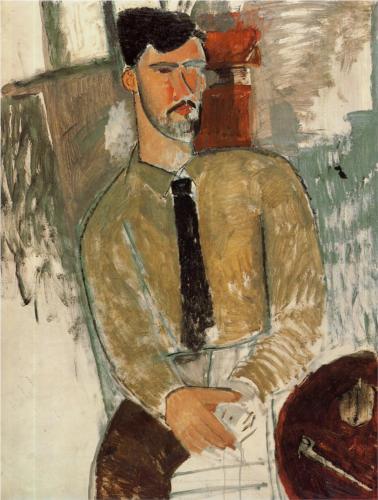 Каземир Малевич :: Портрет Анри Лорана (1915)