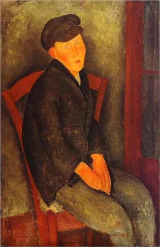Каземир Малевич :: Мальчик в шляпе, сидя (1918)