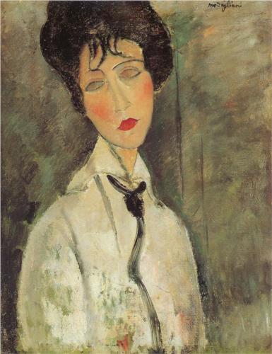 Каземир Малевич :: Женщина в черном галстуке (1917)