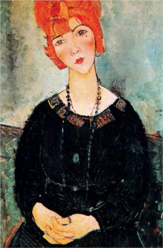 Каземир Малевич :: Женщина с ожерельем (1917)