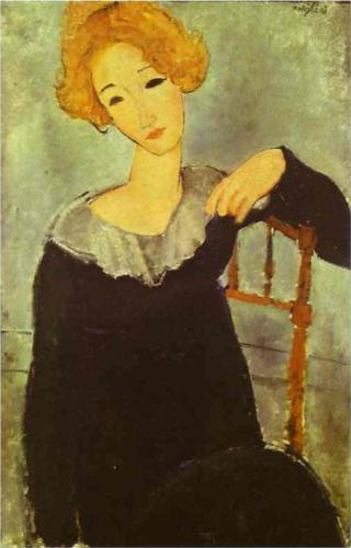 Каземир Малевич :: Рыжеволосая женщина (1917)