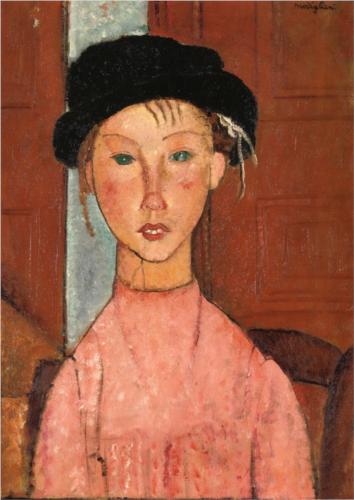Каземир Малевич :: Молодая девушка в берете (1918)