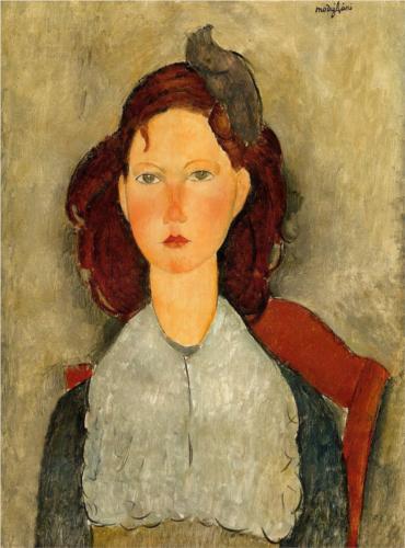 Каземир Малевич :: Молодая девушка, сидя (1918)